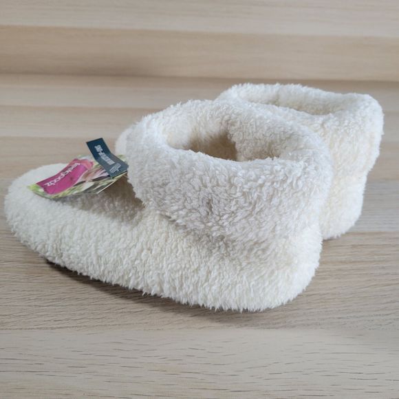 Feelgoodz Horizon Cloud Slippers Soft Faux Sherpa Handmade Womens Size Small 6-7 - Picture 2 of 6